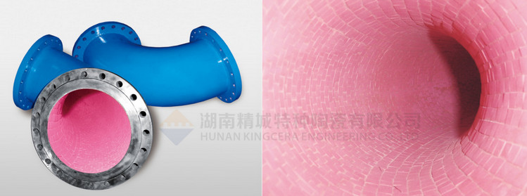 j9国际集团特瓷推荐使用的耐磨陶瓷管路洛氏硬度高达87HRA