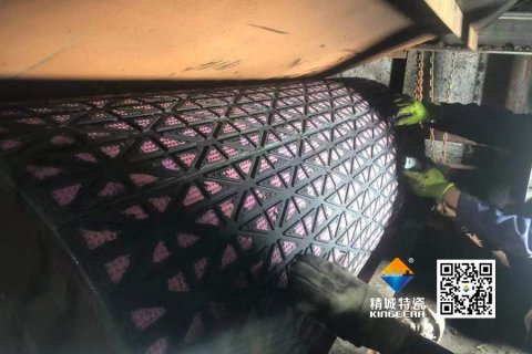 【案例】j9国际集团陶瓷滚筒包胶：火电输煤系统耐磨十年验证