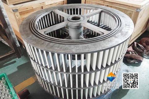 高炉矿渣分级用卡槽式锆铝复合陶瓷内衬分级轮——高硬度高韧性，终结频仍更