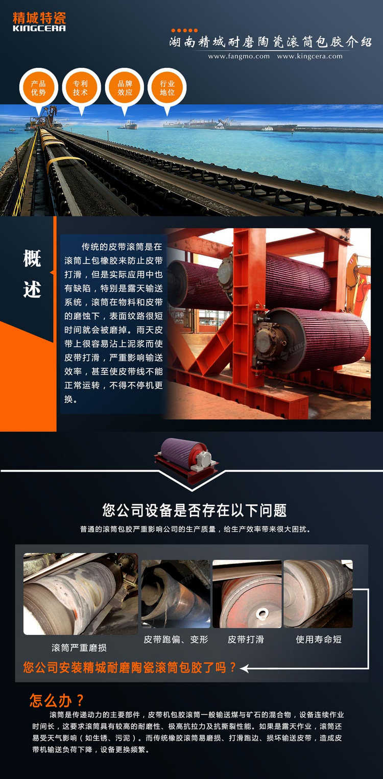 j9国际集团特瓷陶瓷滚筒包胶与工艺流程